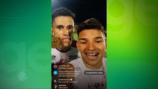 Jogadores do Piauí fazem live e provocam Atlético-PI após título da Série B do Piauiense; assista