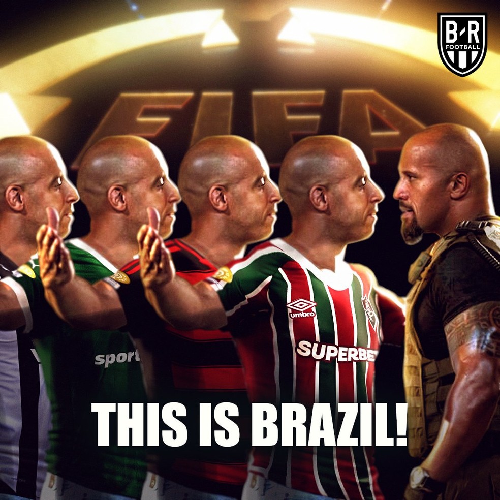 Classificação dos quatro clubes brasileiros enche as redes sociais de memes — Foto: Reprodução