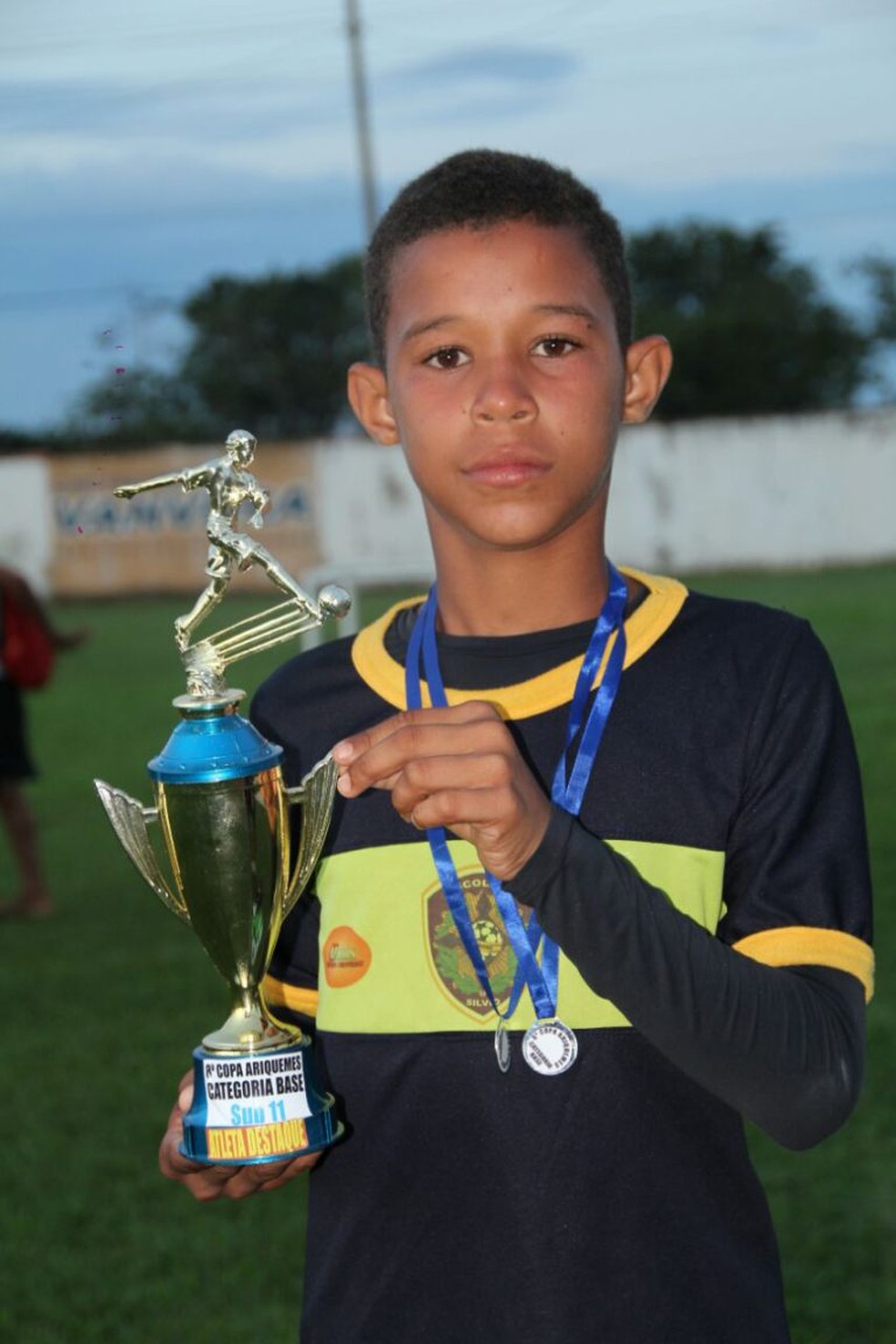 Vitinho, do Flamengo, como destaque no sub-11 em Ariquemes — Foto: Divulgação