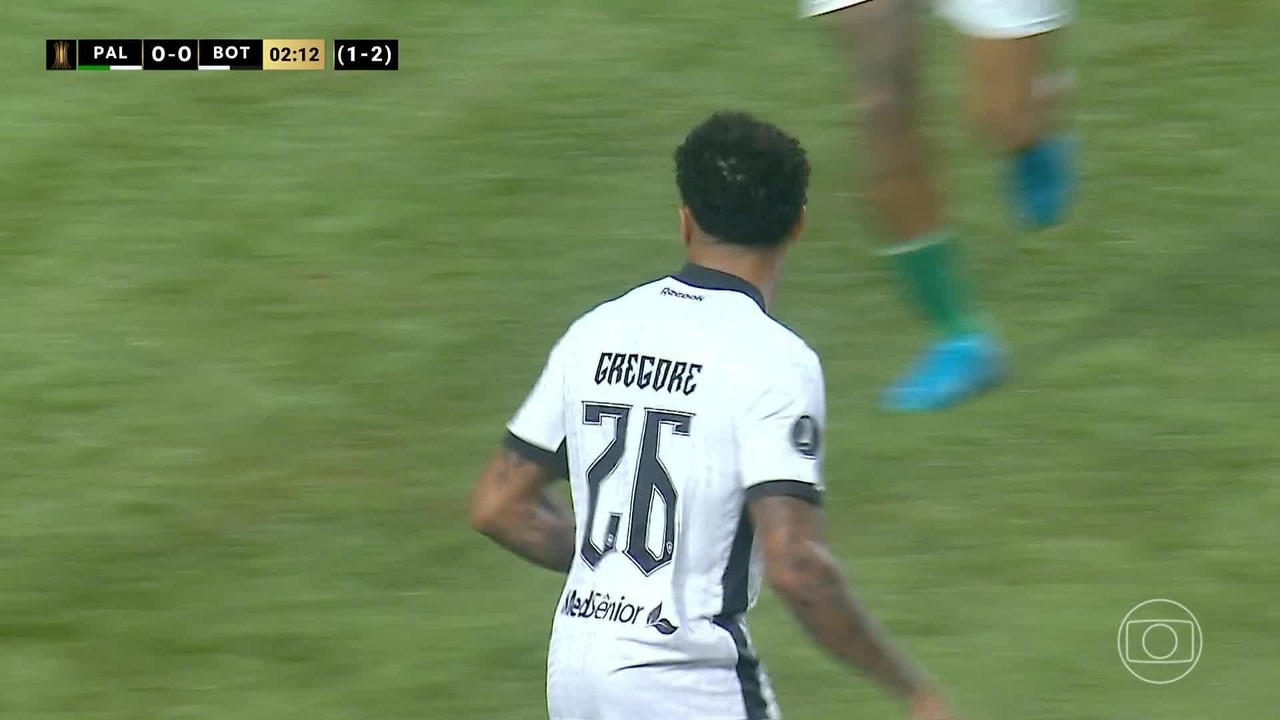 Aos 2 min do 1º tempo - finalização erradapag betGregore do Botafogo contra o Palmeiras