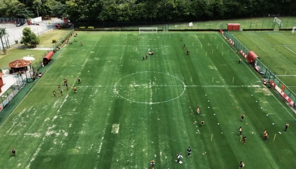 Imagens exclusivas do CT de Cotia — Foto: Reprodução