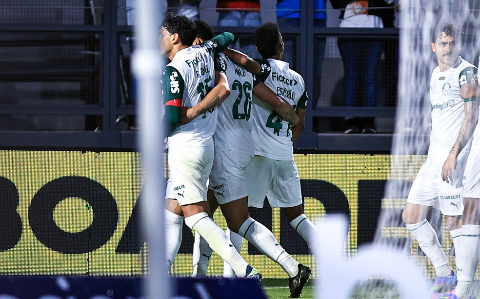 Richard Ros em Bragantino x Palmeiras  Foto: Fabio Giannelli/AGIF