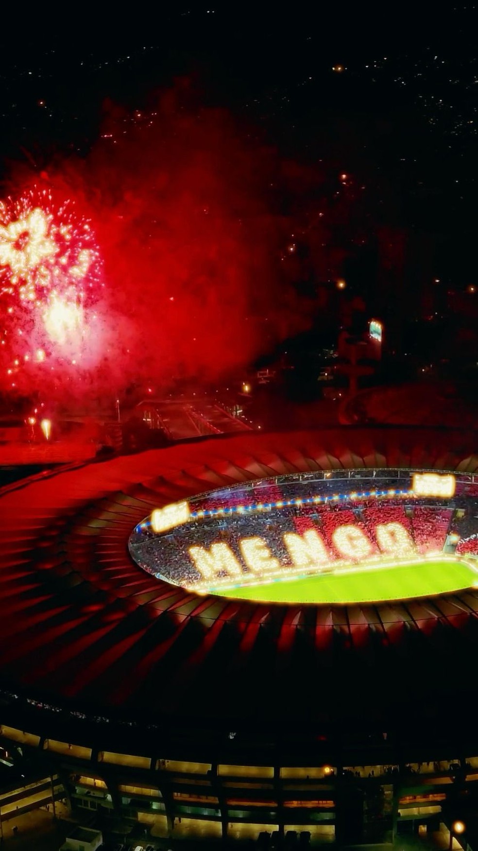Mosaico da torcida do Flamengo no Maracan� � Foto: Divulga��o / Flamengo