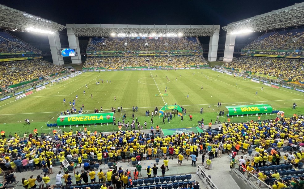 Arena Pantanal recebeu Eliminatórias da Copa do Mundo - Brasil x Venezuela - 2023 — Foto: Pedro Lima