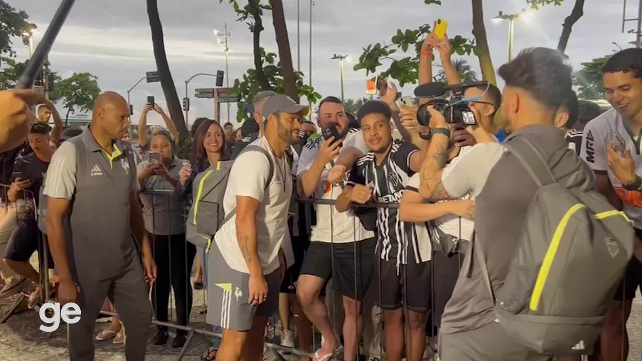 Atlético-MG é recepcionado por torcedores no Riobetesporte inicialJaneiro