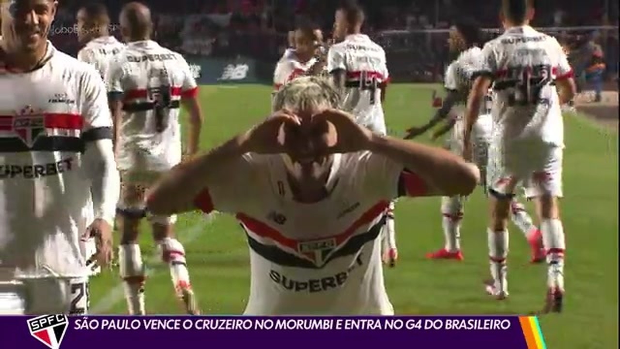 São Paulo vence o Cruzeiro no Morumbi e entra no G4 do Brasileirão