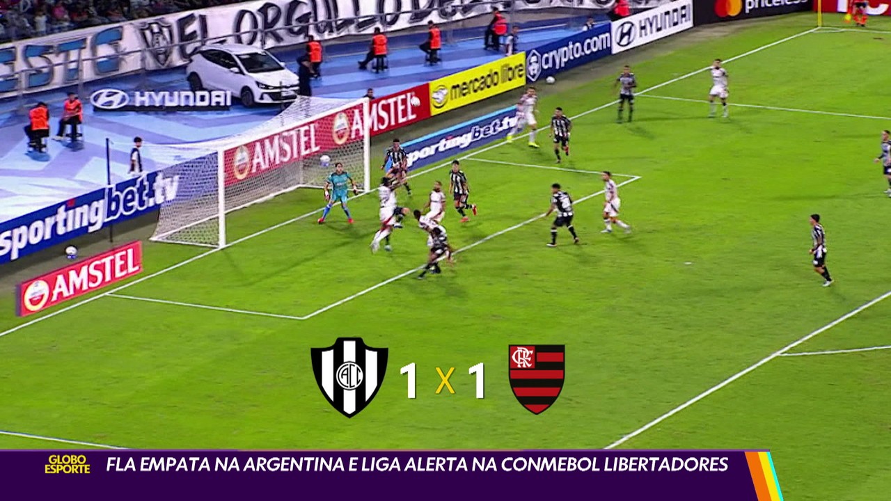 Flamengo em ação na Libertadores