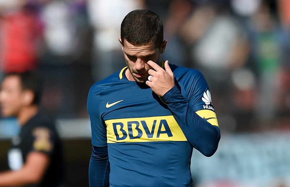Fernando Gago na época do Boca Juniors — Foto: Getty Images