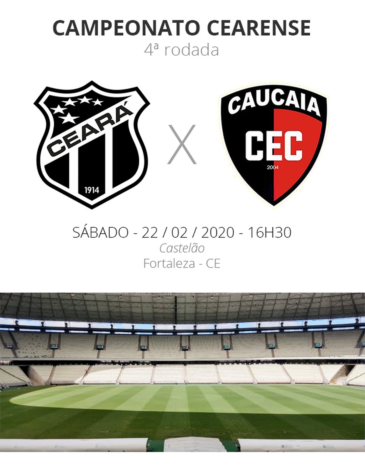 Ceará x Caucaia: tudo o que você precisa saber sobre o jogo da rodada ...