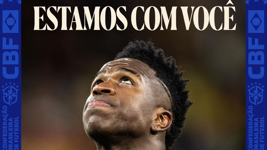 CBF cobra rigor da Fifa e da Uefa em investigações sobre caso de racismo contra Vini Jr. - Foto: (Reprodução / CBF)