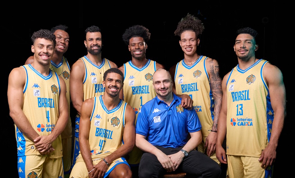 Time Alexey no Jogo das Estrelas do NBB — Foto: Marcos Limonti