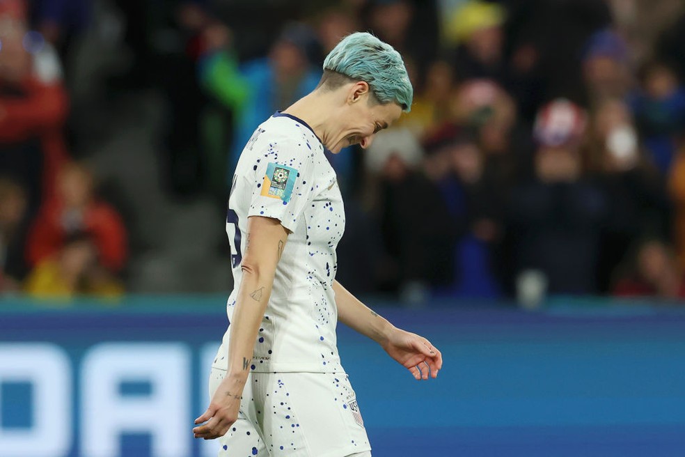 Megan Rapinoe se despede do futebol com EUA eliminados da Copa do Mundo