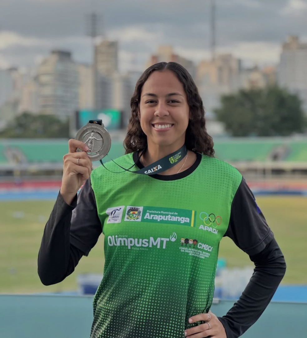 Lissandra Maysa Campos - prata no Troféu Brasil 2026 — Foto: Arquivo pessoal