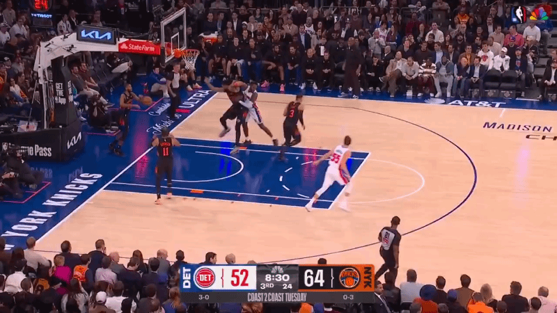 Briga esquenta jogo entre Knicks e Pistons na NBA; vídeo