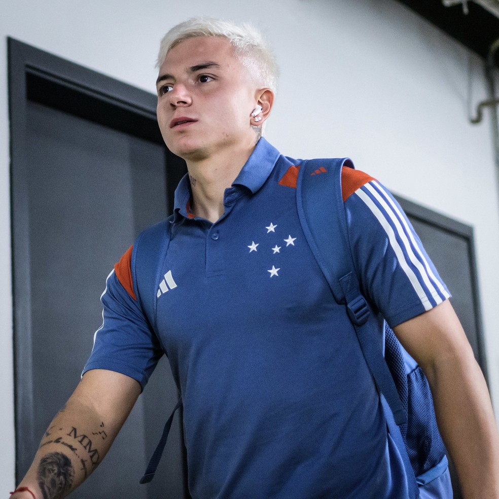 Álvaro Barreal desfalca o Cruzeiro diante do São Paulo — Foto: Gustavo Aleixo/ Cruzeiro