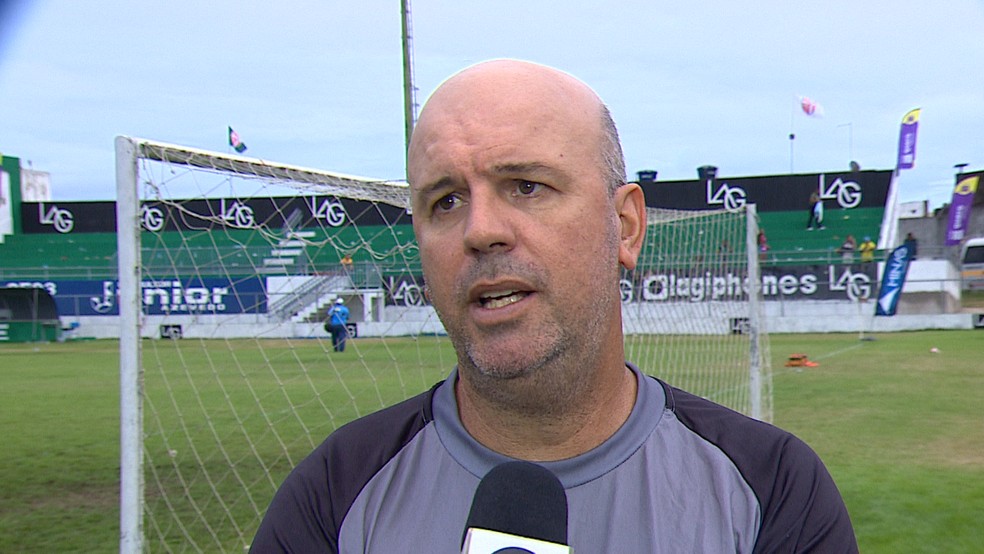 Alan Dotti, técnico do Lagarto — Foto: Reprodução/TV Sergipe