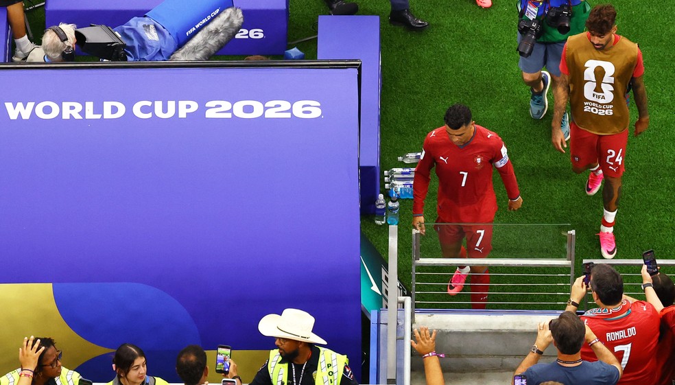 Cristiano Ronaldo na sua última Copa do Mundo — REUTERS/Issei Kato