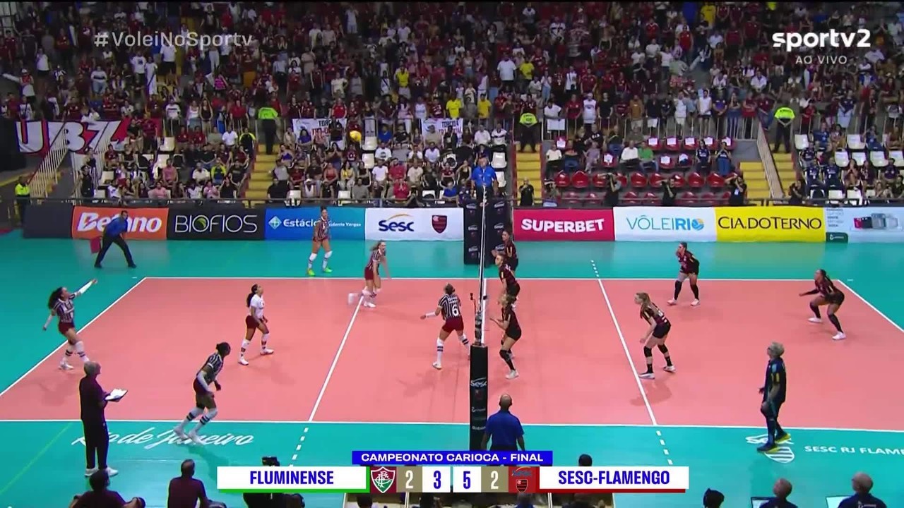 Jogadora do Sesc-Flamengo faz defesa incrível no tie-break: Temos que tentar tudo