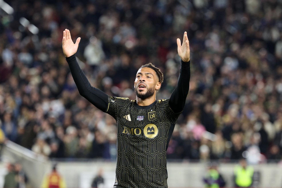 Denis Bouanga, alvo do Flu, definiu a vit�ria do LA FC sobre o Inter Miami, de Messi � Foto: Getty Images