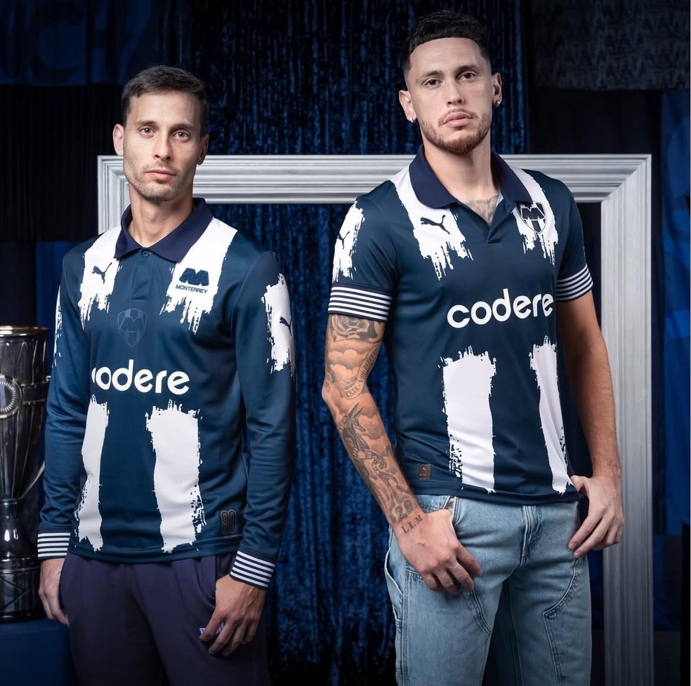 Camisa do Monterrey foi tratada como a pior da linha de uniformes lançada pela Puma em face à Copa do Mundo — Foto: Divulgação / Monterrey