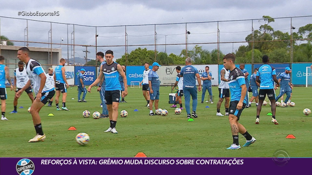 Reforços à vista: Grêmio muda discurso sobre contratações