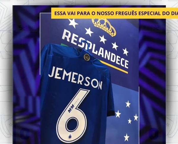 Lojas do Cruzeiro vendem camisas com nome de Jemerson, do Atlético-MG: Freguês especial