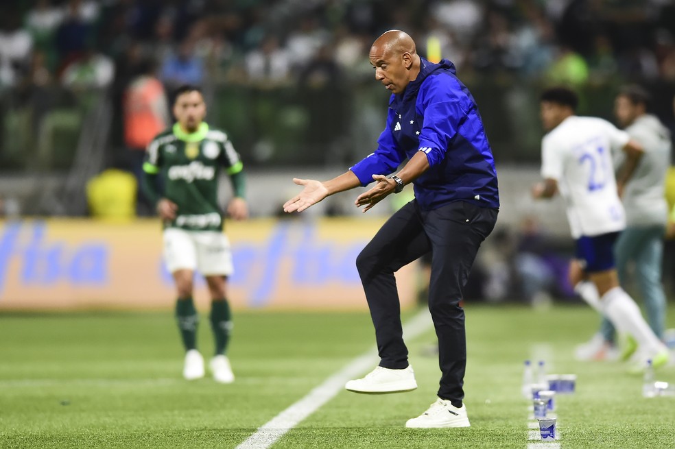 Pepa em Palmeiras x Cruzeiro — Foto: Staff Images / Cruzeiro