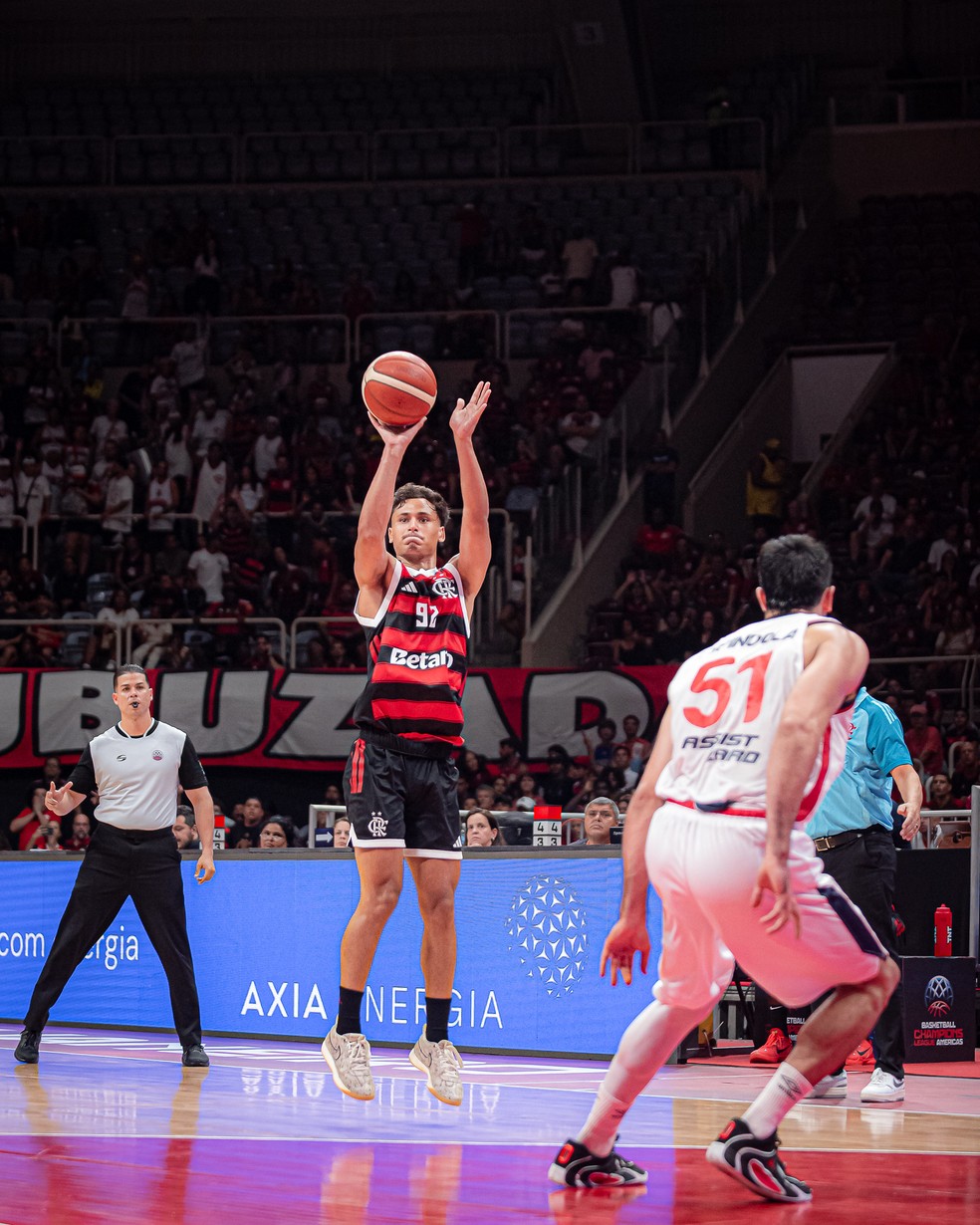 Flamengo x Nacional | Champions League das Américas de Basquete (BCLA) — Foto: PaulaReis/Flamengo