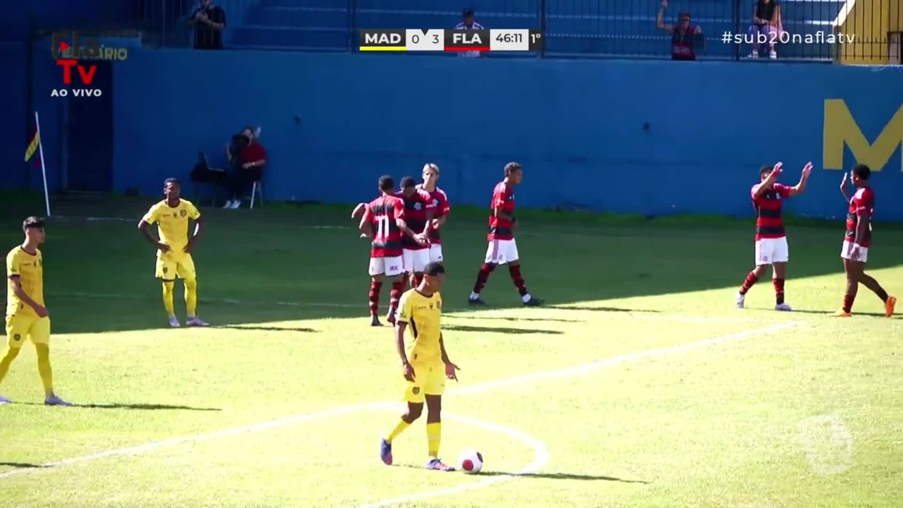 Madureira 1 x 5 Flamengo - Gols - quartas da Carioca sub-20