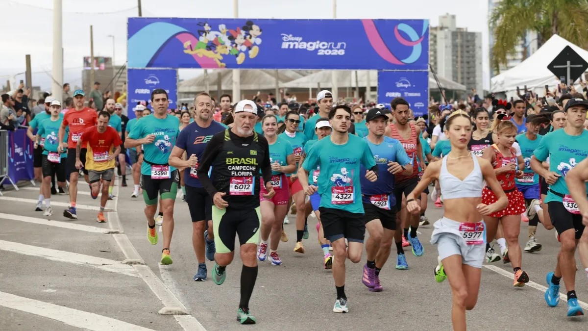 Disney Magic Run estreia em Florianópolis com 8 mil inscritos; veja fotos e vencedores