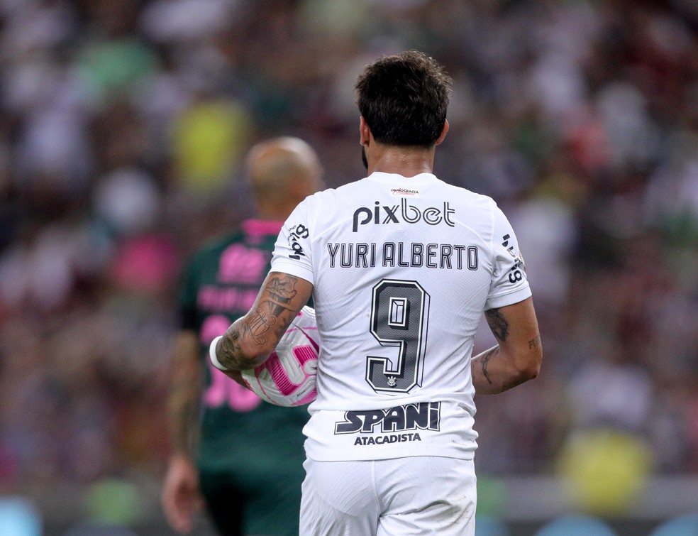 Palmeiras Yuri Alberto festeja gol pelo Corinthians — Foto: Rodrigo Coca/Ag. Corinthians