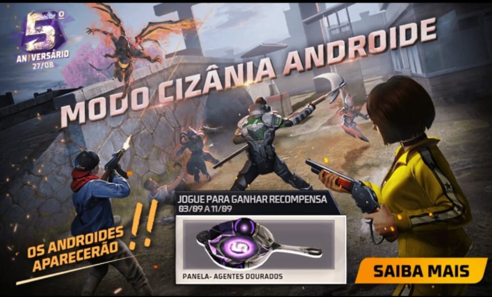 Free Fire: modo Cizânia Androide dá itens grátis | Ge