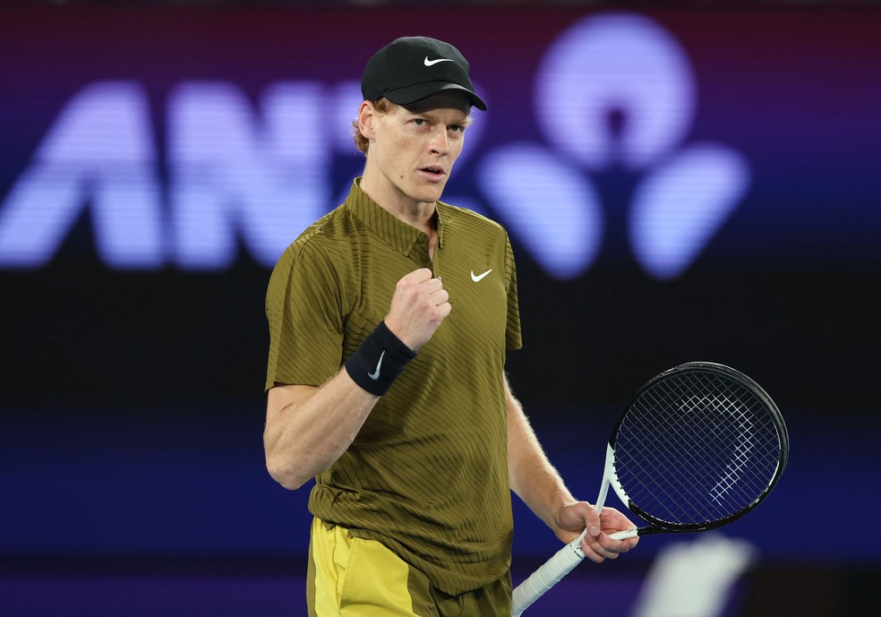 Jannik Sinner no Australian Open — Foto: REUTERS/Edgar Su