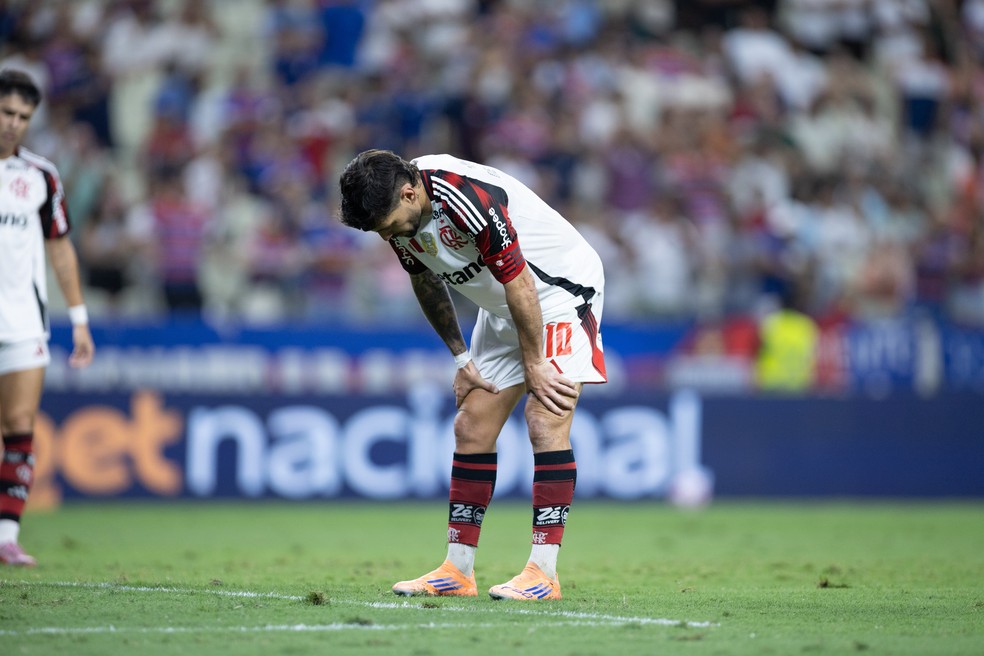 Arrascaeta lamenta derrota do Flamengo para o Fortaleza  Foto: Baggio Rodrigues/AGIF
