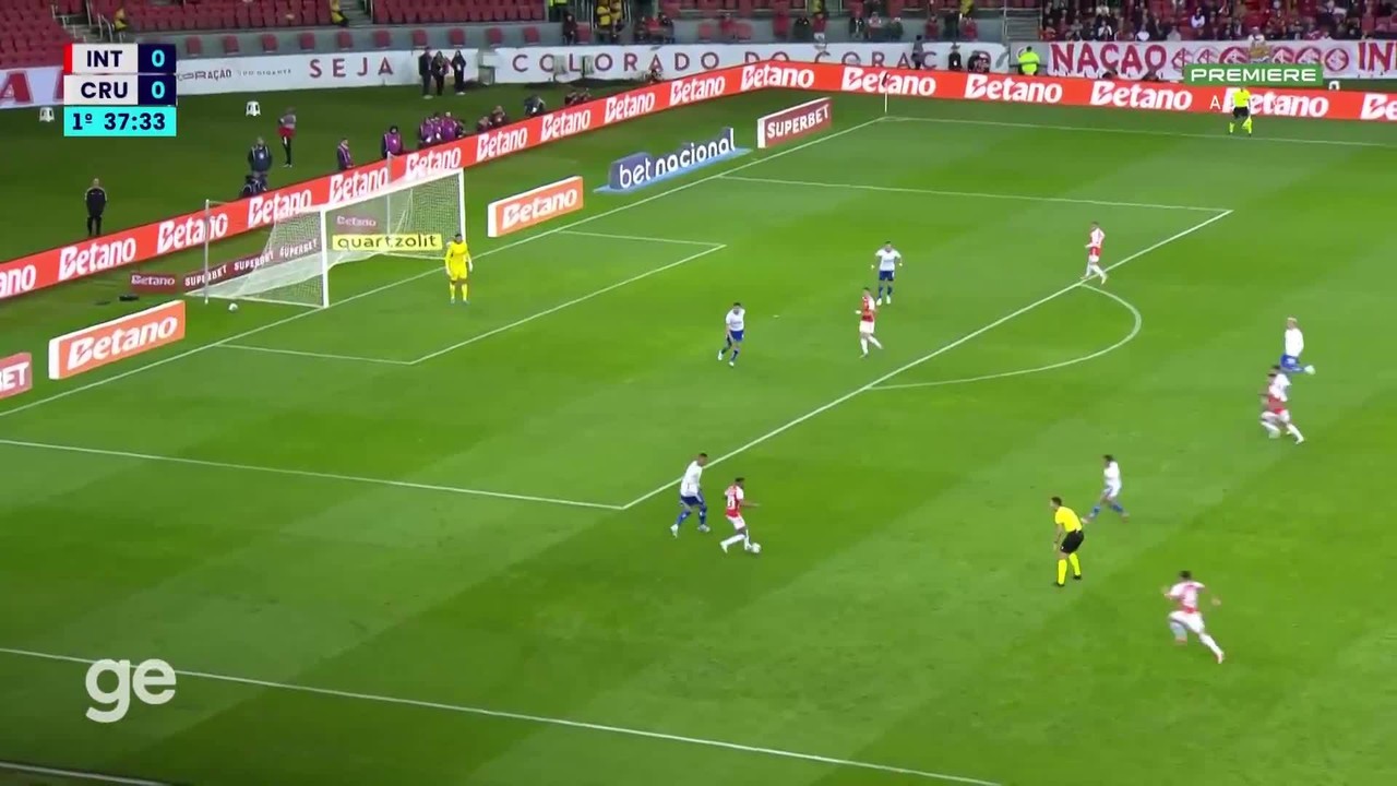 Veja as assistências de Bernabei, lateral-esquerdo do Inter
