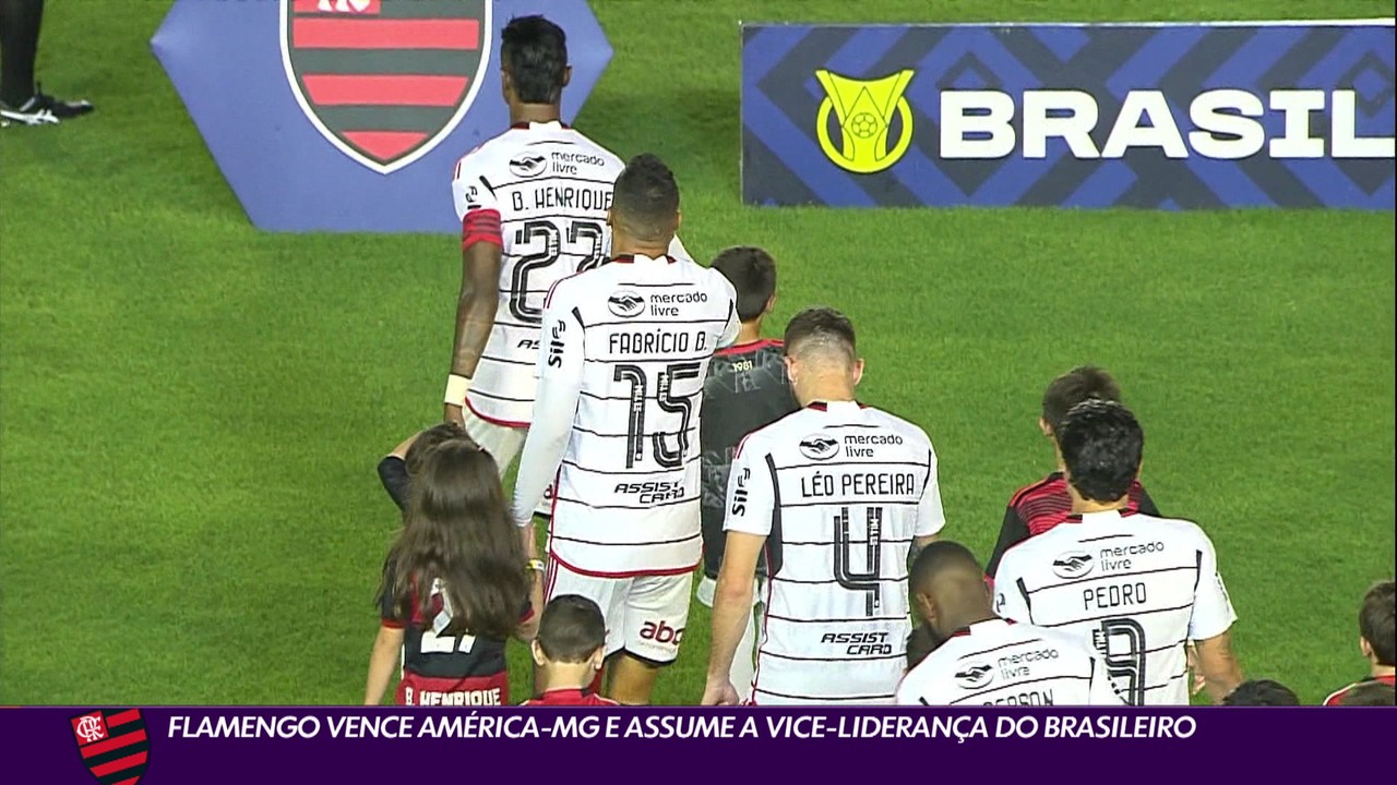Flamengo vence América-MG e assume vice-liderança do Campeonato Brasileiro