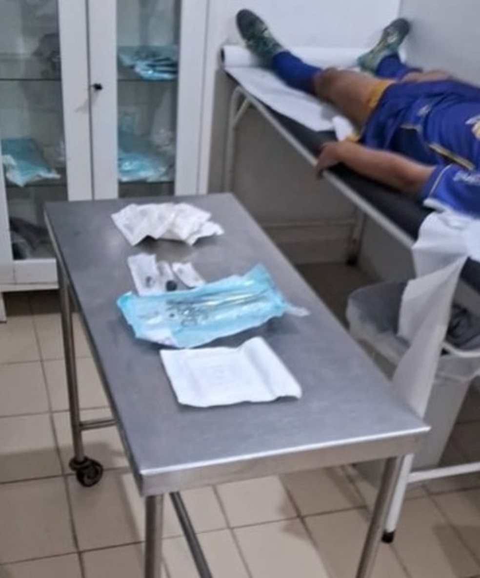 Jogadores do Aliança foram agredidos durante partida contra o Jaciobá — Foto: ASCOM Aliança