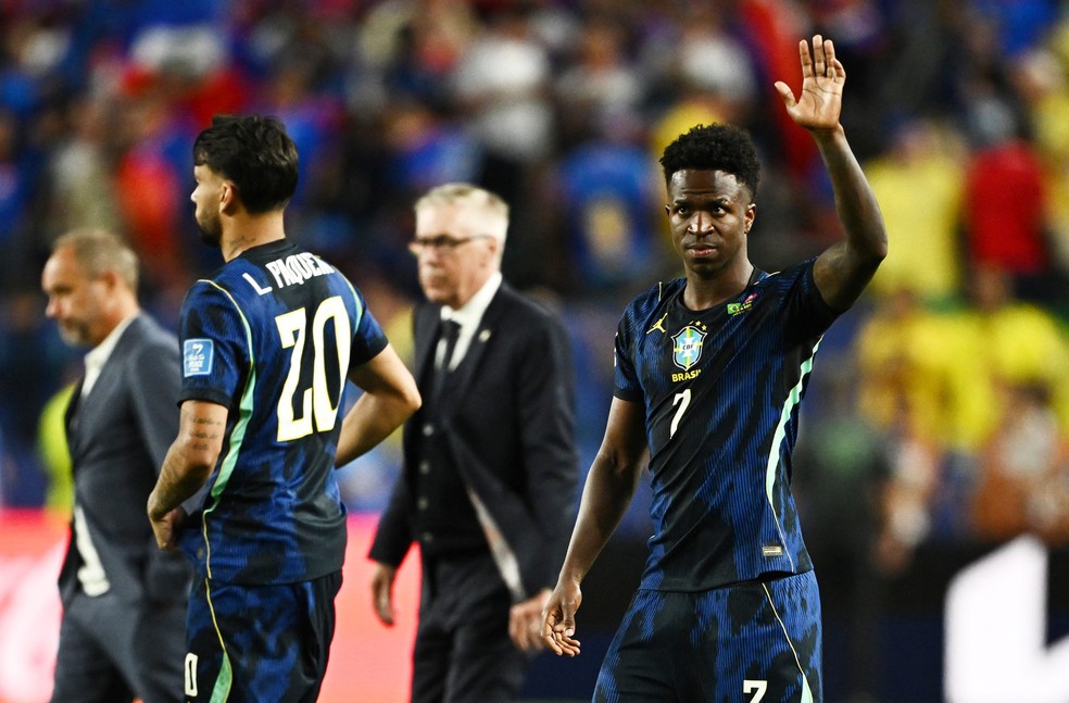 Vini Jr. Vinicius Junior Brasil Haiti Sele��o � Foto: Dylan Martinez/Reuters
