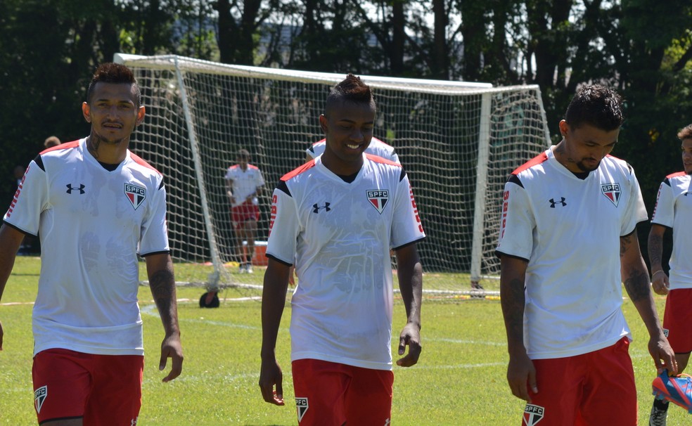 Rog�rio, Kelvin, Kieza pelo S�o Paulo � Foto: �rico Leonan/saopaulofc.net