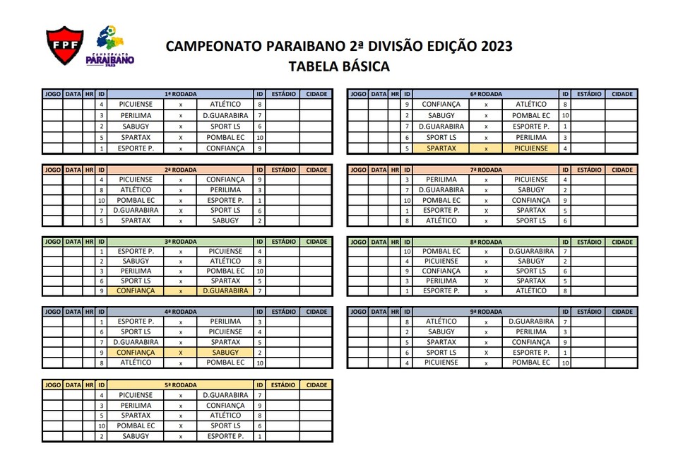 Nova tabela da Segunda Divisão - SóEsporte