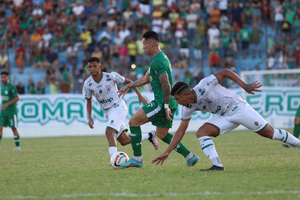 Nacional de Patos bateu o Sousa em sua estreia no Campeonato Paraibano — Foto: Eder Sousa/Nacional de Patos