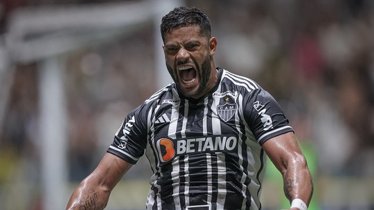 Hulk no Atlético-MG: pelo terceiro ano seguido, atacante mantém alta média de participação em gols