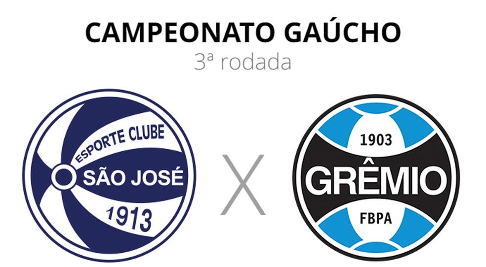 São José x Grêmio: onde assistir, horário e escalações do jogo pelo Gauchão