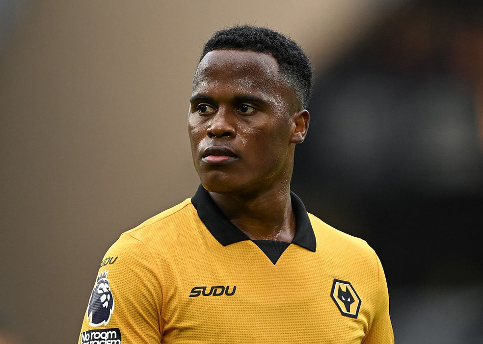 Jhon Arias ainda não marcou na Premier League com a camisa do Wolverhampton — Foto: Cody Froggatt/PA Images via Getty Images