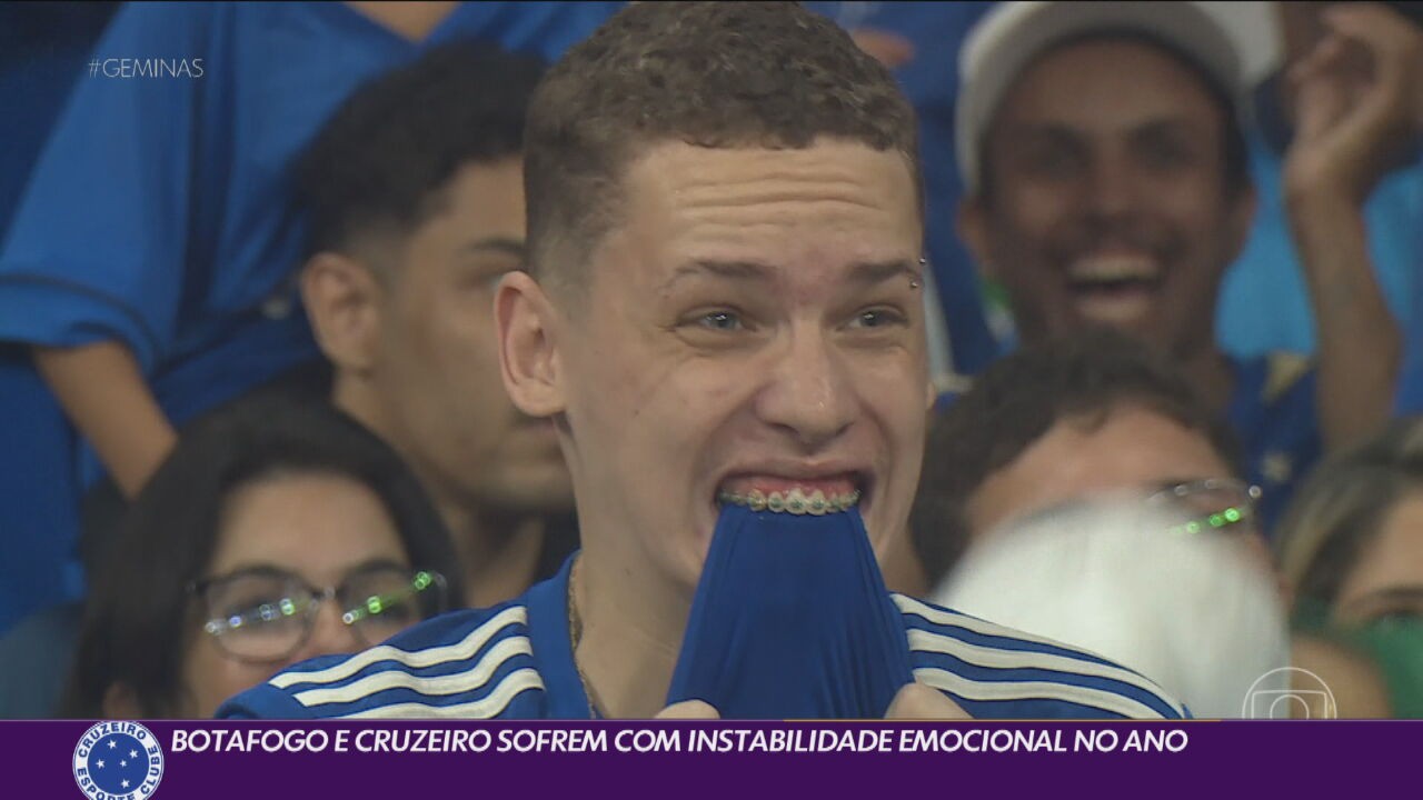 Cruzeiro e Botafogo sofrem com instabilidade emocional em 2023