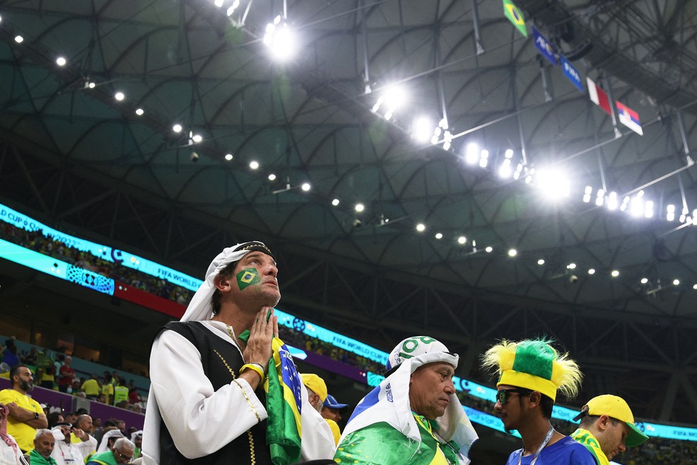 Brasil x Sérvia: confira fotos de torcedores no estádio Lusail, seleção  brasileira