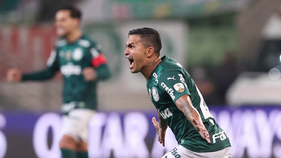 Palmeiras 3 x 0 São Paulo: Dudu  — Foto: Cesar Greco/Palmeiras
