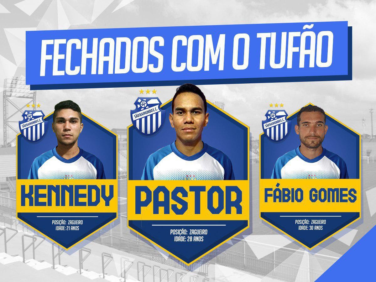 São Raimundo anuncia os zagueiros Pastor, Kennedy e Fábio Gomes para a ...