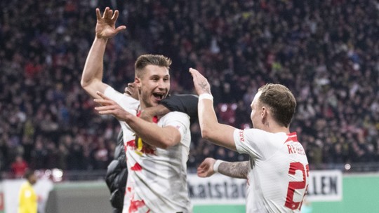 Leipzig vence o Dortmund e avança às semifinais da Copa da Alemanha