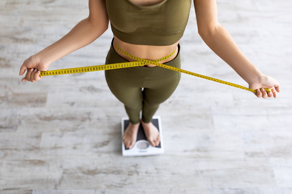 Fita métrica para circunferência abdominal — Foto: Istock Getty Images